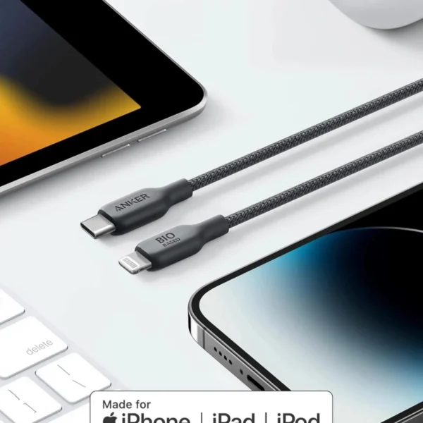 کابل شارژ Anker 542 USB-C to Lightning Cable-A8666