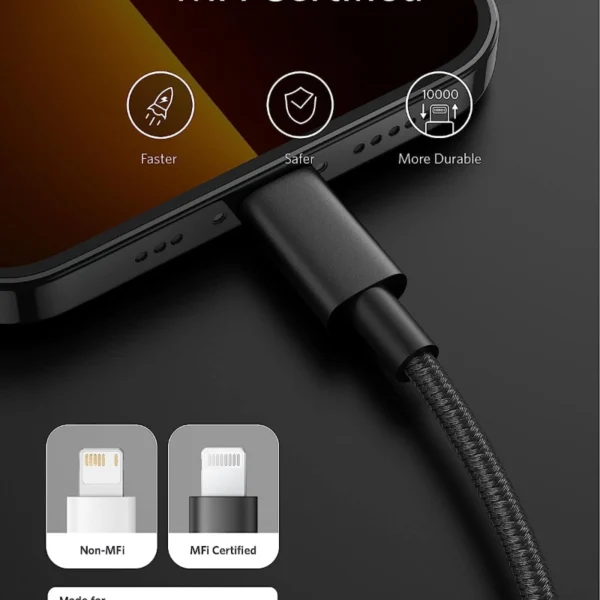 کابل شارژ Anker A8833 Powerline III USB-C to lightining