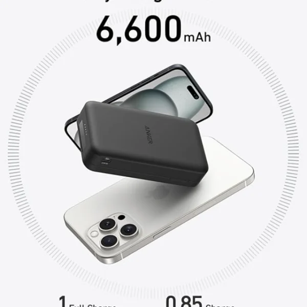 پاور بانک Anker MagGo Qi2 Power Bank 6600-A1654