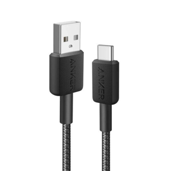 کابل شارژ Anker 322 USB-A to USB-C 15W/0.9m (A81H5)